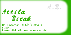 attila mitak business card